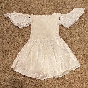 Ocean Drive White Textured Dress